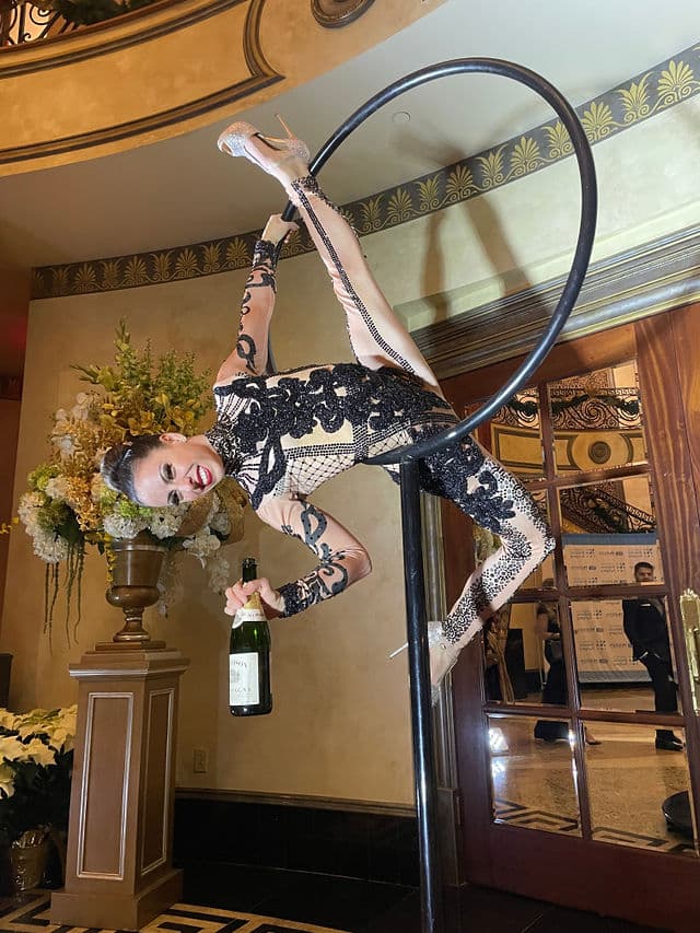 Freestanding Aerial Lollipop Rig performer in costume at an event in the New York metropolitan area (image 13)