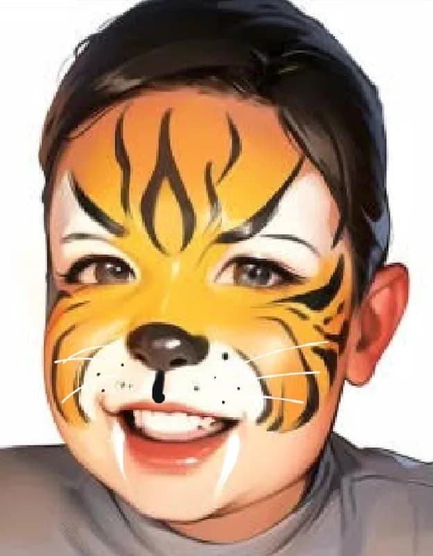 Face Painting station activation at a bar mitzvah, corporate event, or party in NYC and Connecticut
