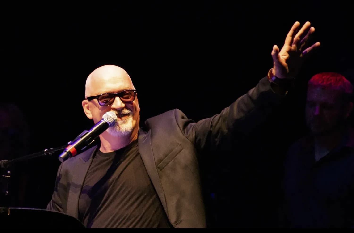 Donnie Kehr, Broadway pianist and vocalist from Jersey Boys and The Who’s Tommy, performing on stage at a live event
