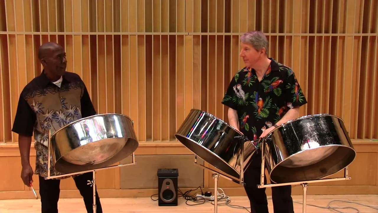 Island Breeze Caribbean Sound, steel drum band, performing live steel pans for a wedding and corporate event audience in NYC and CT